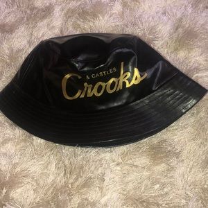 Crooks & Castles Leather Bucket Hat
